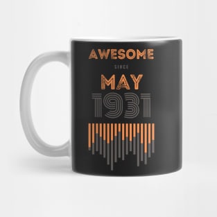 Awesome Since May 1931, 90 years old, 90th Birthday Gift Mug